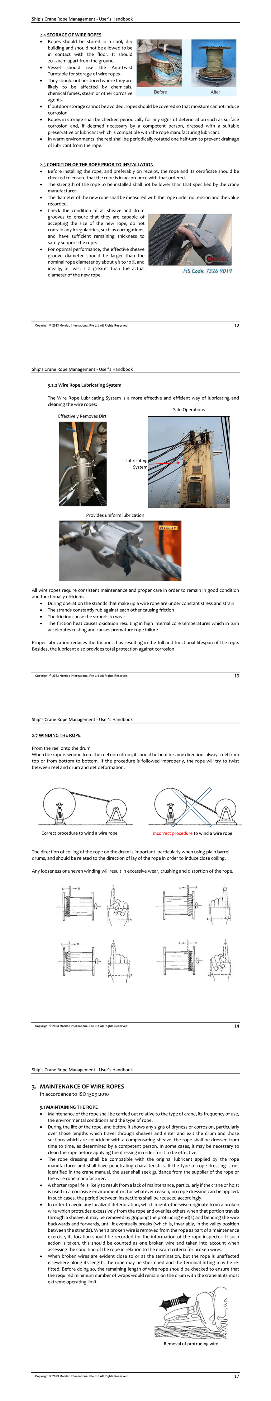 SCRM Handbook - Maintenance guidelines for lifting lines on vessels